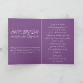 Carte d'anniversaire de soeur (Intérieur)