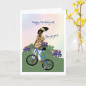 Carte d'anniversaire de soeur (Fleur jaune)
