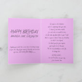 Carte d'anniversaire de soeur (Intérieur)