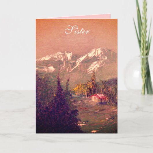 Carte d'anniversaire de soeur (Devant)