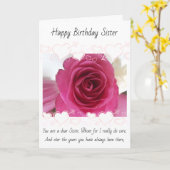 Carte d'anniversaire de soeur (Fleur jaune)