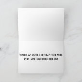 CARTE D'ANNIVERSAIRE DE SOEUR AVEC BELLE DÉCORATIO (Intérieur)