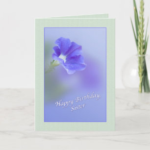 Carte d'anniversaire de soeur avec Petunia