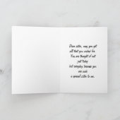 Carte d'anniversaire de soeur de vase à fleur (Intérieur)