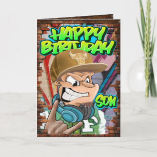Carte d'anniversaire de son