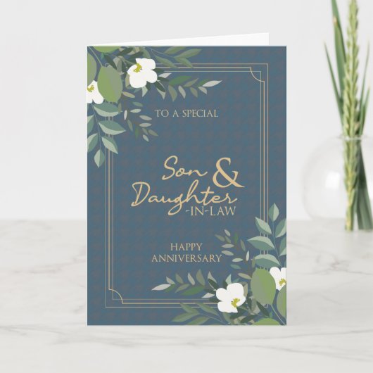 Carte d'anniversaire de son fils et de sa fille en (Devant)