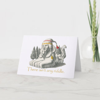 Carte d'anniversaire de sphinx