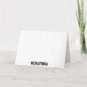 Carte d'anniversaire de squelette (Dos)