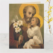 Carte d'anniversaire de St Joseph pour l'ami (Fleur jaune)