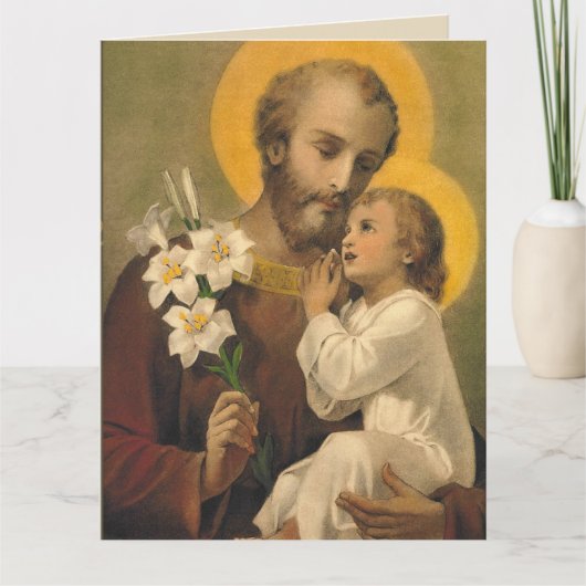 Carte d'anniversaire de St Joseph pour l'ami (Devant)