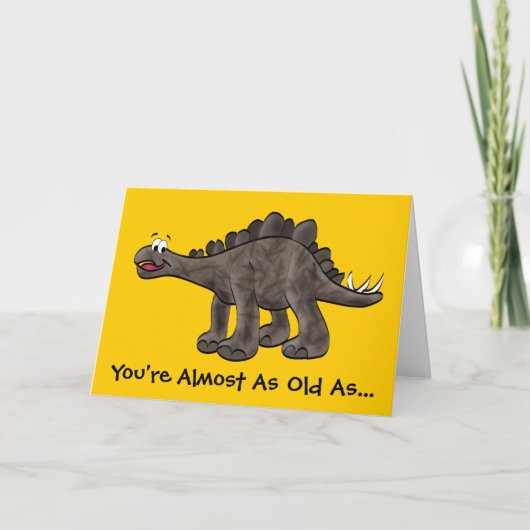 Carte d'anniversaire de Stegosaurus (Devant)