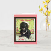 Carte d'anniversaire de style (Fleur jaune)