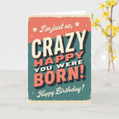 Carte d'anniversaire de style rétro (Fleur jaune)