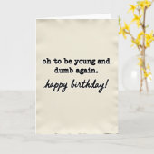Carte d'anniversaire de style vintage (Fleur jaune)
