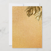 Carte d'anniversaire de style vintage or (Dos)