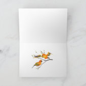 Carte d'anniversaire de Sun Conures de perroquets (Intérieur)