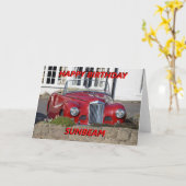 Carte d'anniversaire de Sunbeam de joyeux (Fleur jaune)