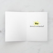 Carte d'anniversaire de Super Guy (Intérieur)