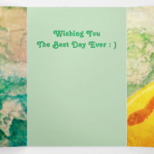 Carte d'anniversaire de surf Dog (Intérieur au milieu)