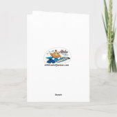 carte d'anniversaire de surfer de bonbon (Dos)