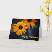 Carte d'anniversaire de Susan Garden Jardin jaune  (Fleur jaune)