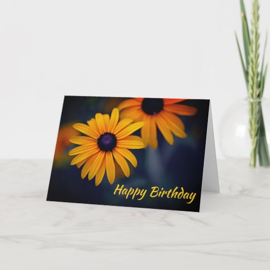 Carte d'anniversaire de Susan Garden Jardin jaune (Devant)