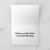 Carte d'anniversaire de Tabby Cat à Long Haired (Intérieur)