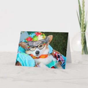 Carte d'anniversaire de tante Gussy