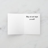 Carte d'anniversaire de tarentule (Intérieur)