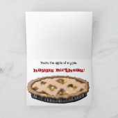Carte d'anniversaire de tarte aux pommes (Intérieur)
