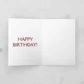 Carte d'anniversaire de Taureau et de lapin (Intérieur)