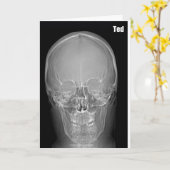 Carte d'anniversaire de Ted de rayon X (Fleur jaune)