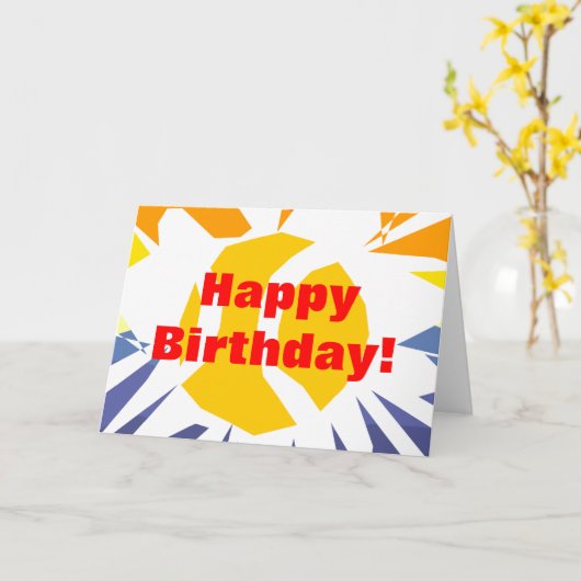 Carte d'anniversaire de tennis (Fleur jaune)