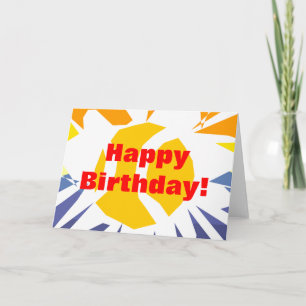 Carte d'anniversaire de tennis