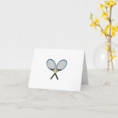 Carte d'anniversaire de tennis (Fleur jaune)