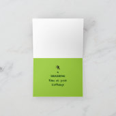 Carte d'anniversaire de tennis humoristique (Intérieur)