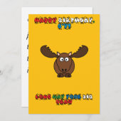 Carte d'anniversaire de Terre-Neuve (Devant / Derrière)