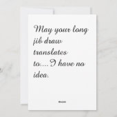 Carte d'anniversaire de Terre-Neuve (Dos)