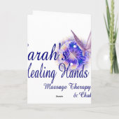 Carte d'anniversaire de thérapie de massage (Dos)