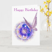 Carte d'anniversaire de thérapie de massage (Fleur jaune)