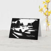 Carte d'anniversaire de tir de roulement de FR-S (Fleur jaune)