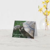 Carte d'anniversaire de Tortoise (Fleur jaune)