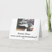 Carte d'anniversaire de tortue de mer de bébé (Dos)