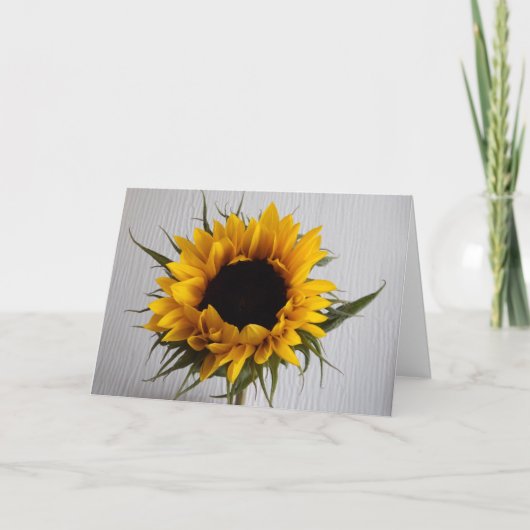 Carte d'anniversaire de tournesol (Devant)
