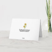 Carte d'anniversaire de tournesol (Dos)