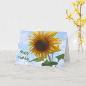 Carte d'anniversaire de tournesol (Fleur jaune)