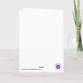 Carte d'anniversaire de tournesol (Dos)