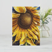 Carte d'anniversaire de tournesol (Debout devant)