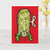 Carte d'Anniversaire de Turtle (Fleur jaune)