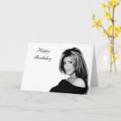 Carte d'anniversaire de type (Fleur jaune)